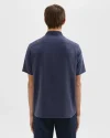 Irving Short-Sleeve Shirt in Fluid Twill