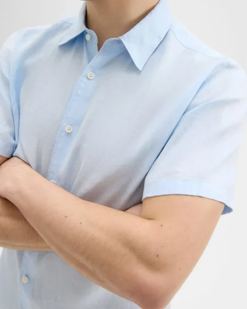 Irving Short-Sleeve Shirt in Relaxed Linen