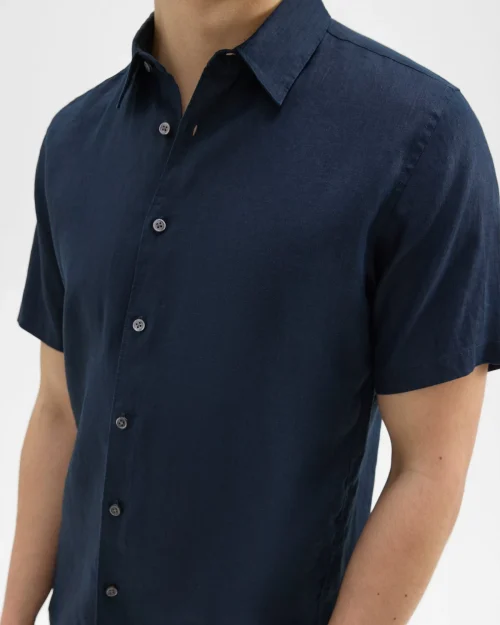 Irving Short-Sleeve Shirt in Relaxed Linen