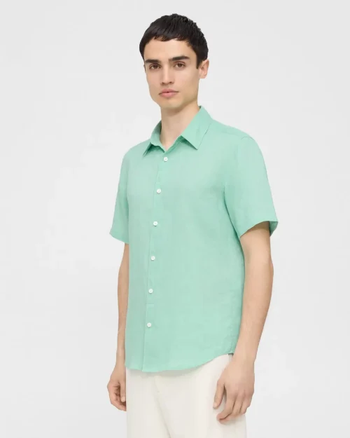 Irving Short-Sleeve Shirt in Relaxed Linen