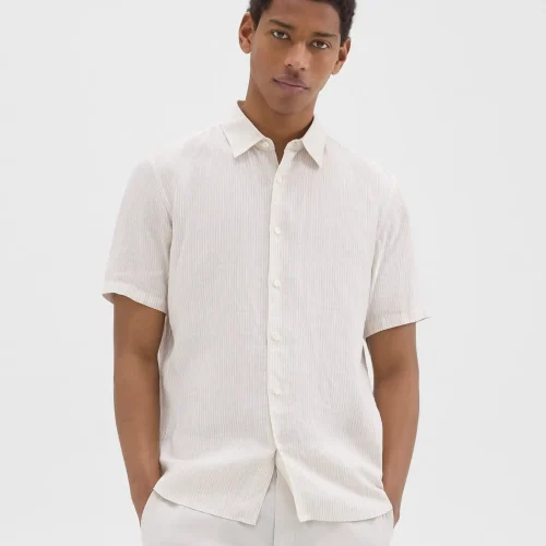 Irving Short-Sleeve Shirt in Relaxed Linen