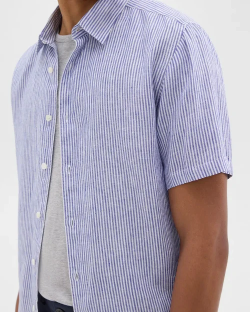 Irving Short-Sleeve Shirt in Relaxed Linen