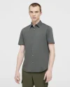 Irving Short-Sleeve Shirt in Structure Knit