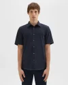 Irving Short-Sleeve Shirt in Structure Knit