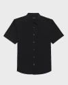 Irving Short-Sleeve Shirt in Structure Knit