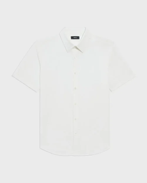 Irving Short-Sleeve Shirt in Structure Knit