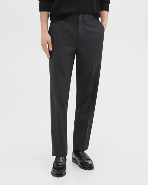 Larin Drawstring Pant in Stretch Flannel