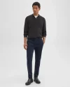 Men's Zaine Pant in Stretch Corduroy, Baltic Color Fabric Fit