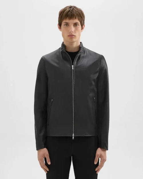 Morvek Zip Jacket in Leather