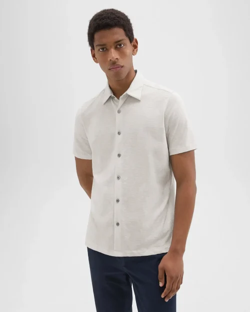 Noran Short-Sleeve Shirt in Slub Cotton