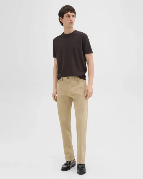 Men's Raffi 5-Pocket Pant in Khaki Stretch Corduroy