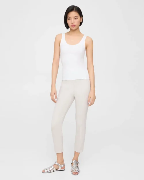 Scoop Neck Tank in Stretch Cotton