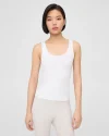 Scoop Neck Tank in Stretch Cotton