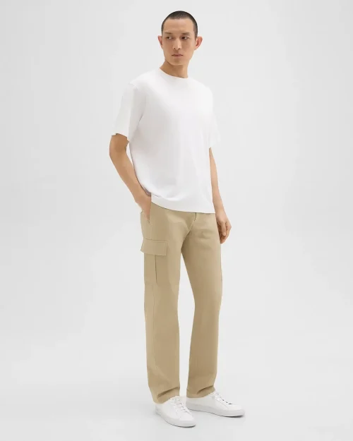 Straight Cargo Pant in Stretch Cotton Twill