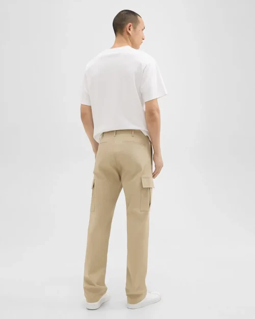 Straight Cargo Pant in Stretch Cotton Twill