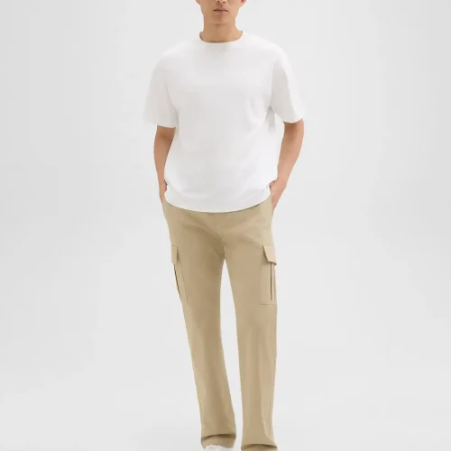 Straight Cargo Pant in Stretch Cotton Twill