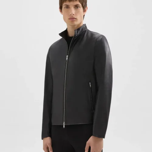 Morvek Zip Jacket in Leather