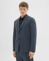 Men's Clinton Blazer in Basalt Precision Ponte with notch lapels and two-button front closure