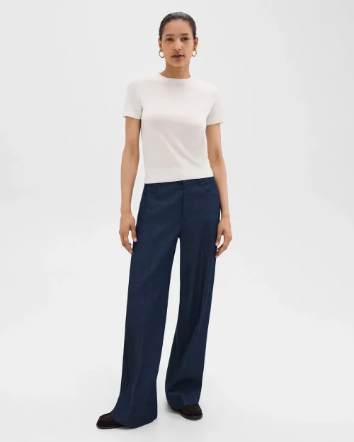 Straight-Leg 5-Pocket Pant in Denim