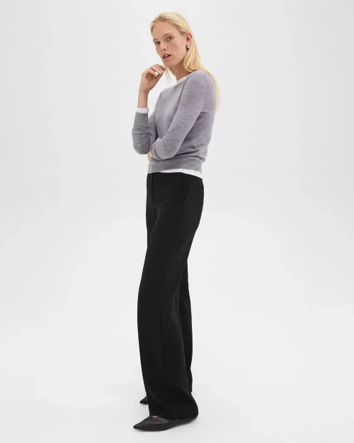 Relaxed Straight Pant in Admiral Crepe