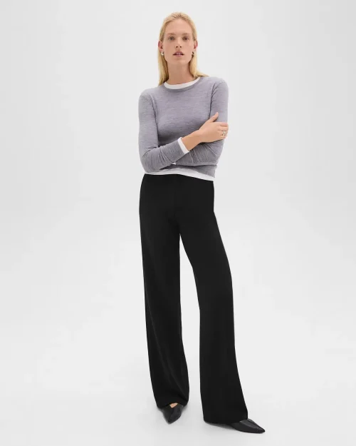 Relaxed Straight Pant in Admiral Crepe