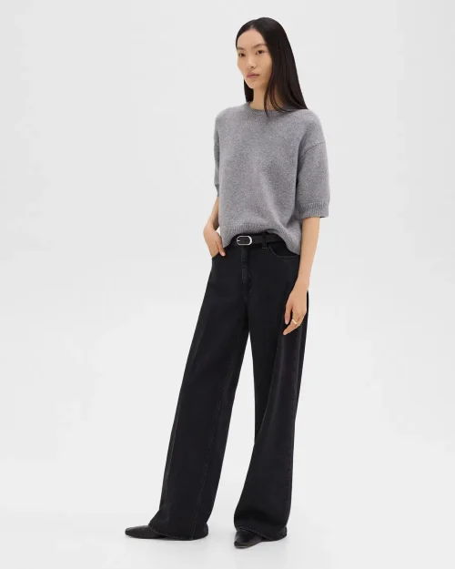 Straight-Leg 5-Pocket Pant in Denim