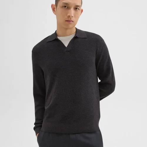 Johnny Collar Sweater in Merino Wool