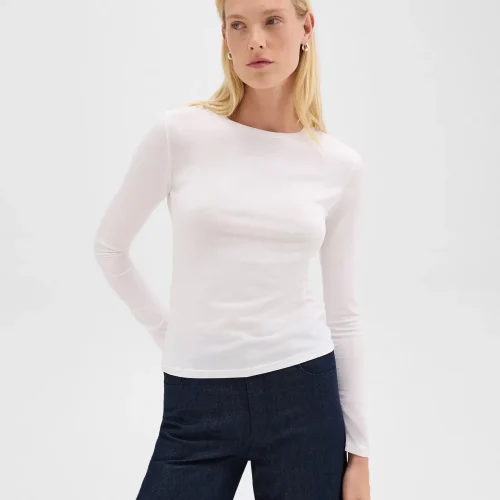 Tiny Long-Sleeve Tee in Organic Cotton