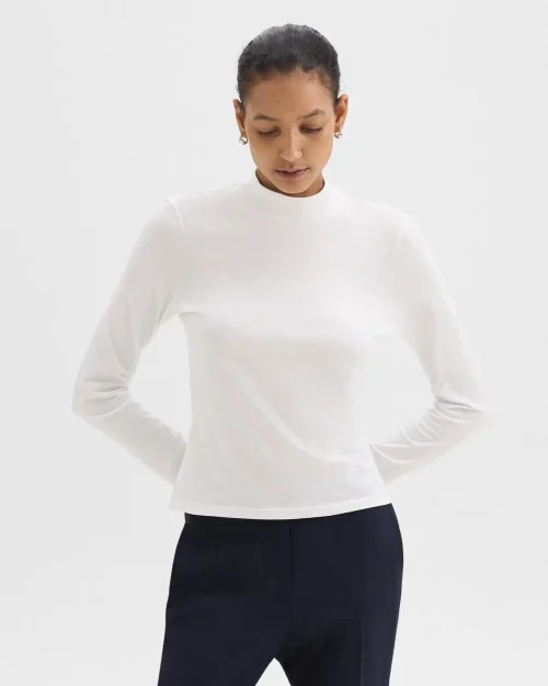 Tiny Turtleneck Tee in Organic Cotton