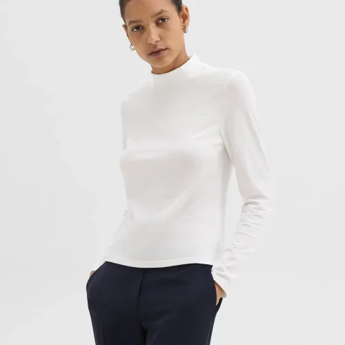 Tiny Turtleneck Tee in Organic Cotton