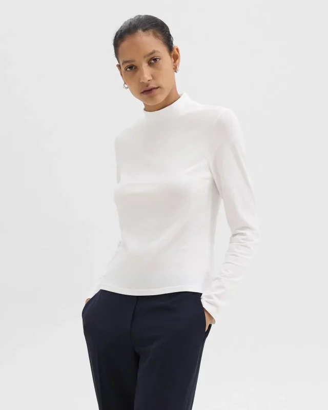 Tiny Turtleneck Tee in Organic Cotton