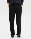 Wide-Leg Drawstring Pant in Stretch Flannel