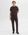 Men's Zaine Pant in Hickory Precision Ponte - Chino-inspired slim-straight cut with functional pockets.