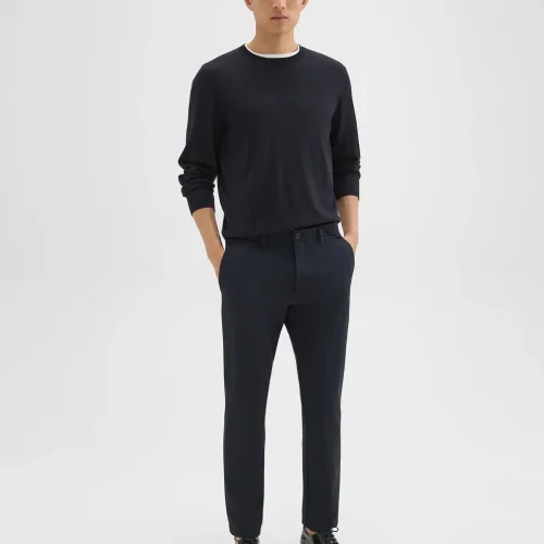 Men's Zaine Pant in Baltic Precision Ponte featuring a slim-straight cut and functional pockets.