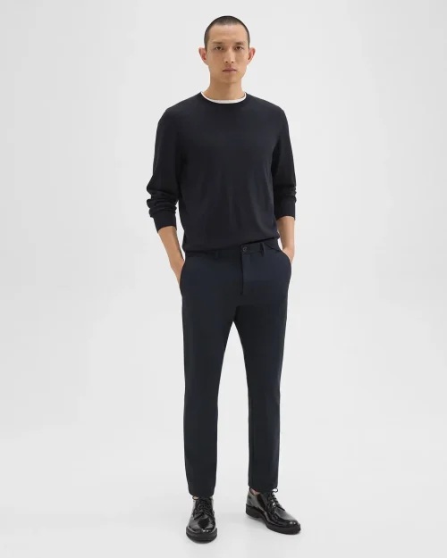 Men's Zaine Pant in Baltic Precision Ponte featuring a slim-straight cut and functional pockets.