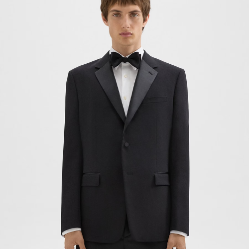 Best Chambers Stretch Wool Tuxedo Blazer