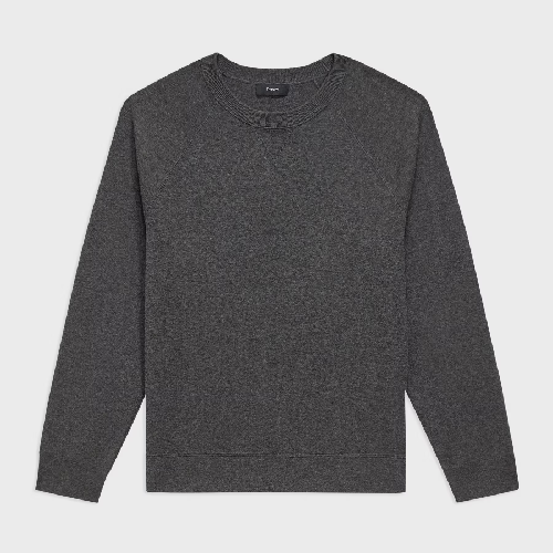 Theory Raglan Sleeve Sweatshirt in Light Bilen