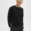 Theory Black Raglan Sleeve Sweatshirt in Light Bilen