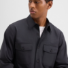 Stylish Stretch Wool Garvin Shirt Jacket