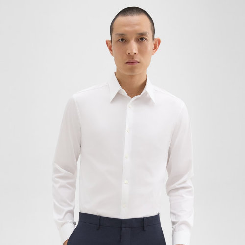 Theory White Sylvain Shirt