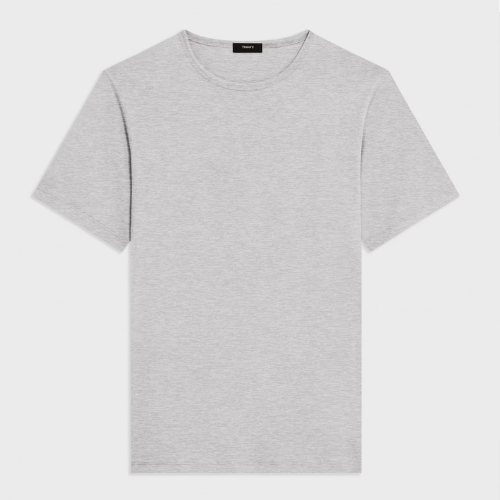 Theory charcoal Precise Tee Shirt in Pima Cotton