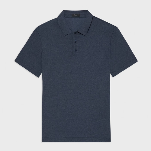 Theory Eclipse Bron Polo T-Shirt in Anemone Modal