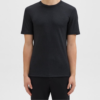 Theory Black multi Essential Tee Shirt in Anemone Modal